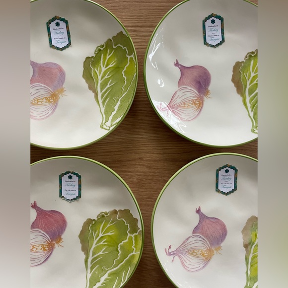 4 Salad Plates - Papart Seramik NEW - Picture 4 of 10